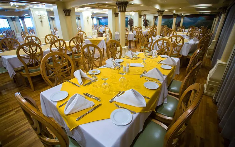 Restaurant aboard the Princess Sarah Nile Cruise Nile cruise